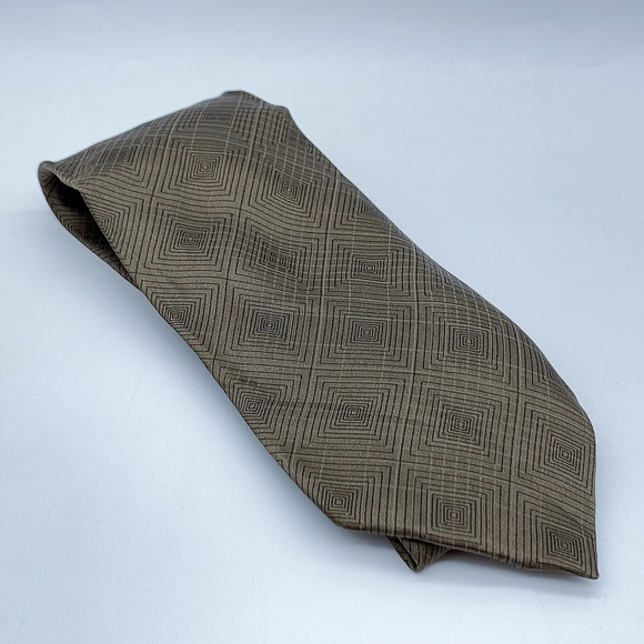 Yves Saint Laurent 100% Silk Tie in Pastel Brown - Picture 1 of 6